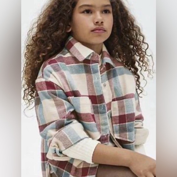 NWT MAYORAL Plaid Flannel Hi-Lo Flannel Shirt /Overshirt -
Multi - Girls 12 - Picture 2 of 8